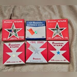 Dennison Gummed Foil Stars Collection
